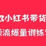 小红书电商爆量训练营，养生花茶实战篇，月入3W+