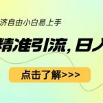 小红书精准引流，小白日入600+，轻松实现副业经济自由（教程+1153G资源）