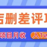 外面980抖店删差评项目，月收入1W+【仅揭秘】