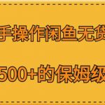 新手操作闲鱼无货源，日入500+的保姆级教程【揭秘】