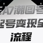 EA7潮图号起号变现全流程，快速起号飞速涨粉【揭秘】