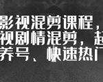 华人影视混剪课程，中视频影视剧情混剪，起号、养号、快速热门