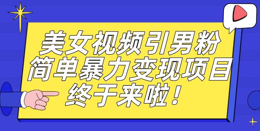 价值3980的男粉暴力引流变现项目，一部手机简单操作，新手小白轻松上手，每日收益500+【揭秘】