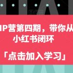 自媒体成长IP营第四期，带你从0到1跑通小红书闭环