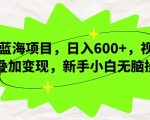 新蓝海项目，日入600+，视频号叠加变现，新手小白无脑操作【揭秘】