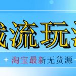 首发价值2980最新淘宝无货源不开车自然流超低成本截流玩法日入300+【揭秘】【1016更新】