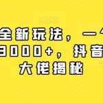 率土之滨全新玩法，一个42元，轻松日入3000+，抖音游戏偏门大佬揭秘