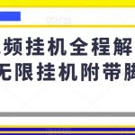 短视频挂机全程解放双手无限挂机附带脚本