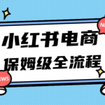 月入5w小红书掘金电商，11月最新玩法，实现弯道超车三天内出单，小白新手也能快速上手