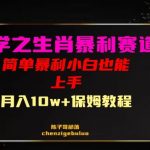 国学之暴利生肖带货小白也能做月入10万+保姆教程【揭秘】