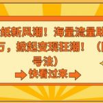 抖音AI壁纸新风潮！海量流量助力，轻松月入2万，掀起变现狂潮【揭秘】