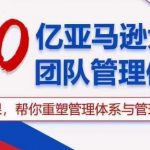 30亿亚马逊大卖团队管理体系，一套课，帮你重塑管理体系与管理技巧