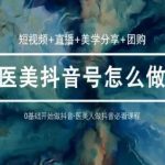 玩转医美抖音短视频与直播，36堂网课学逻辑(短视频+直播+美学分享+团购)