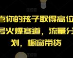 【恭喜你的孩子取得高位】AI视频号火爆赛道，流量分成计划，橱窗带货【揭秘】