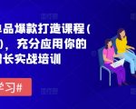 拼多多单品爆款打造课程(更新6月)，充分应用你的流量，增长实战培训